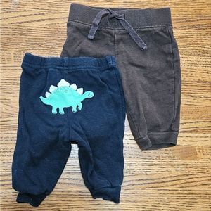 Newborn Boys Pants Set. Lot of 2